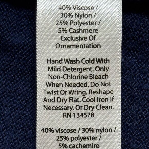 VINEYARD VINES NAVY  BLUE CREWNECK SWEATER - Picture 7 of 7